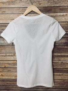 100% Cotton Deep V-Neck Tshirt